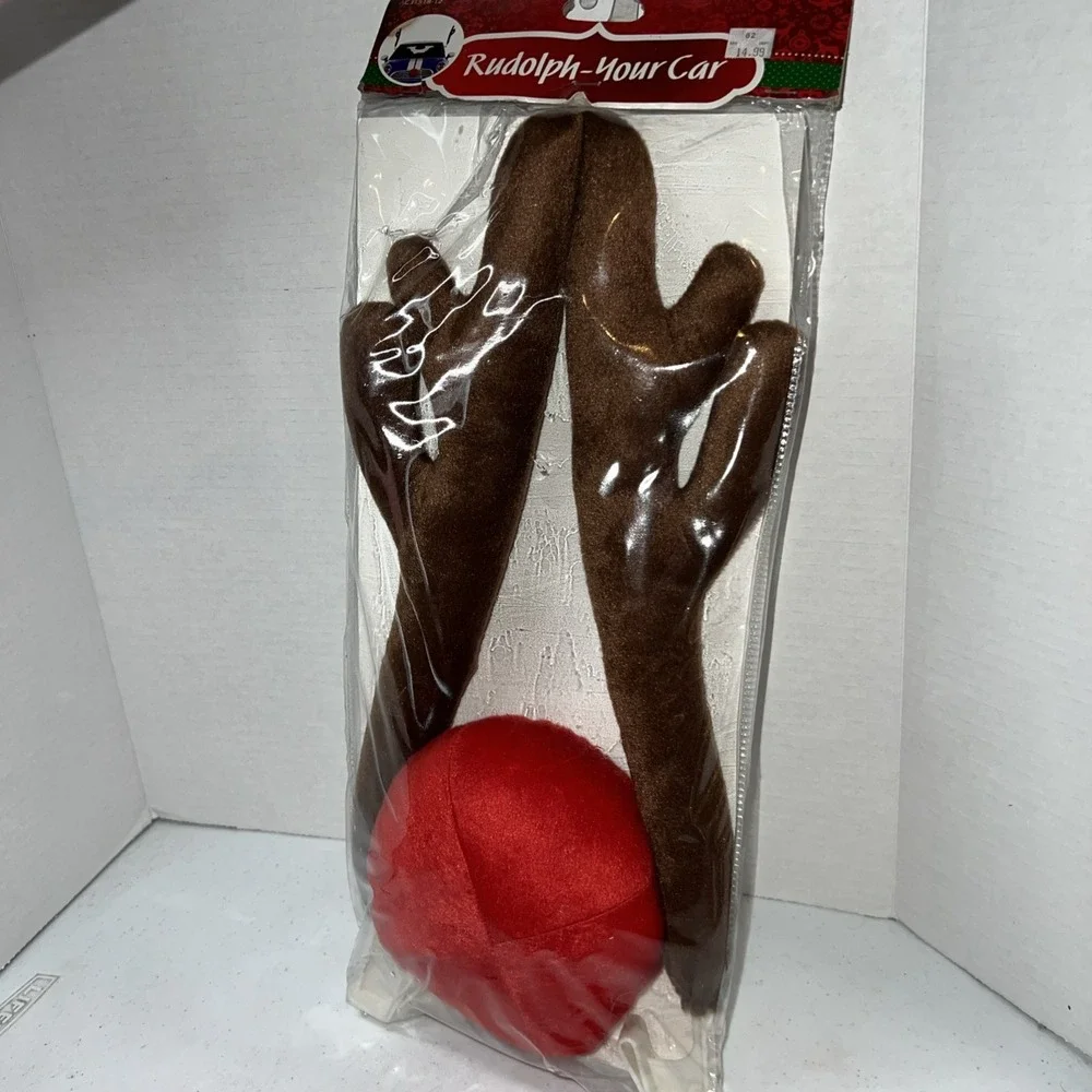 Rudolph Your Car Kit Nose & Antlers~Reindeer Christmas Kmart 2015